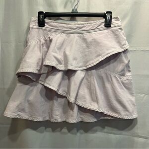 Isabel Marant Etoile Denim Ruffled Skirt Pale Lilac Size 8